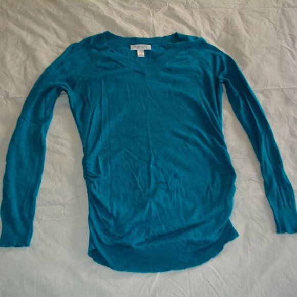 Teal Maternity Sweater - Picture 1 of 3